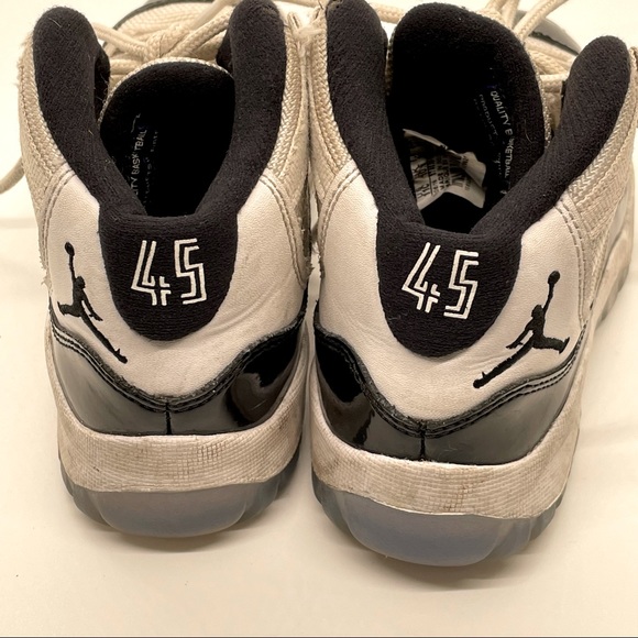 Nike Air Jordan Retro 11 XI Concord 201& SZ 11 Child White Black Collectors Rare - Picture 3 of 7